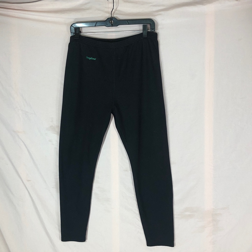 Black Thermal Lady’s  Pants with Elastic Waist Size Medium